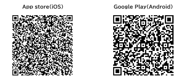 グリーンアクションポイントアプリ ダウンロード用QRコード（iOS/Android）