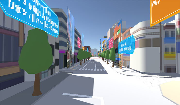 県庁通り沿いの街並みイメージ （開発中）